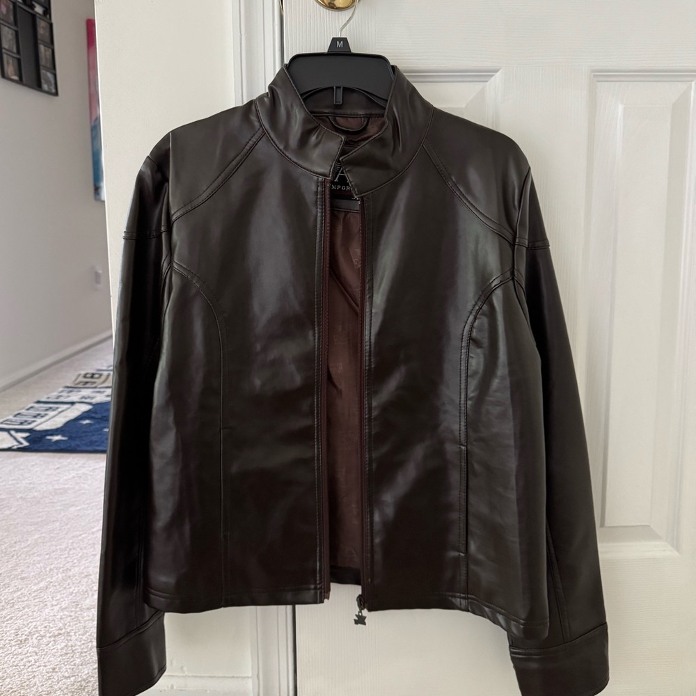 Men's Dark Brown Leather Jacket